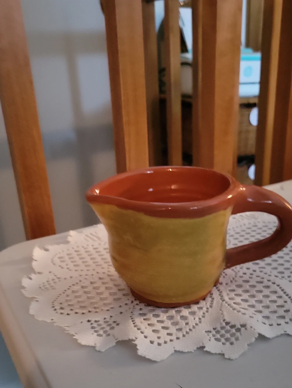 handmade terracotta creamer